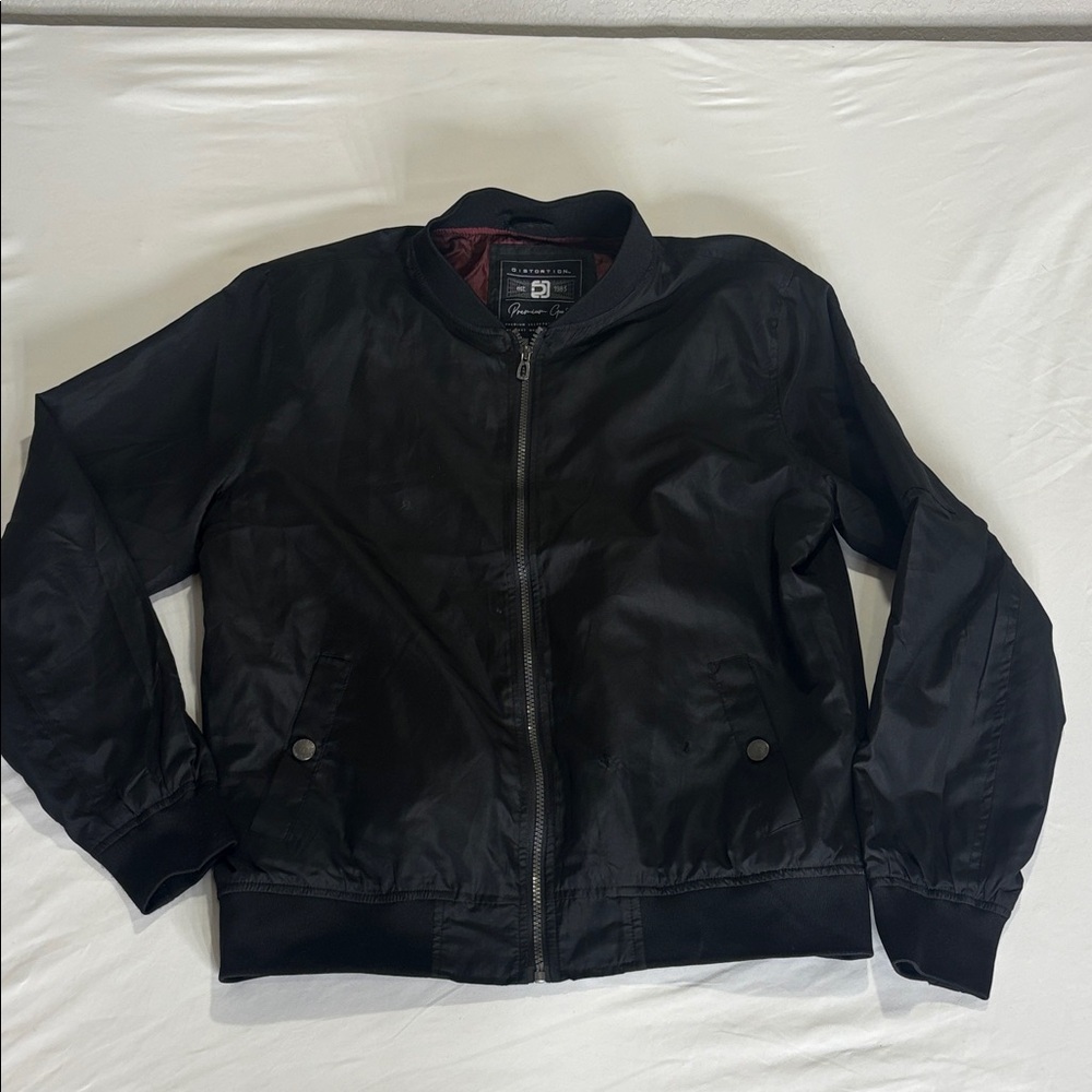 Stylish Black Lightweight Bomber Jacket